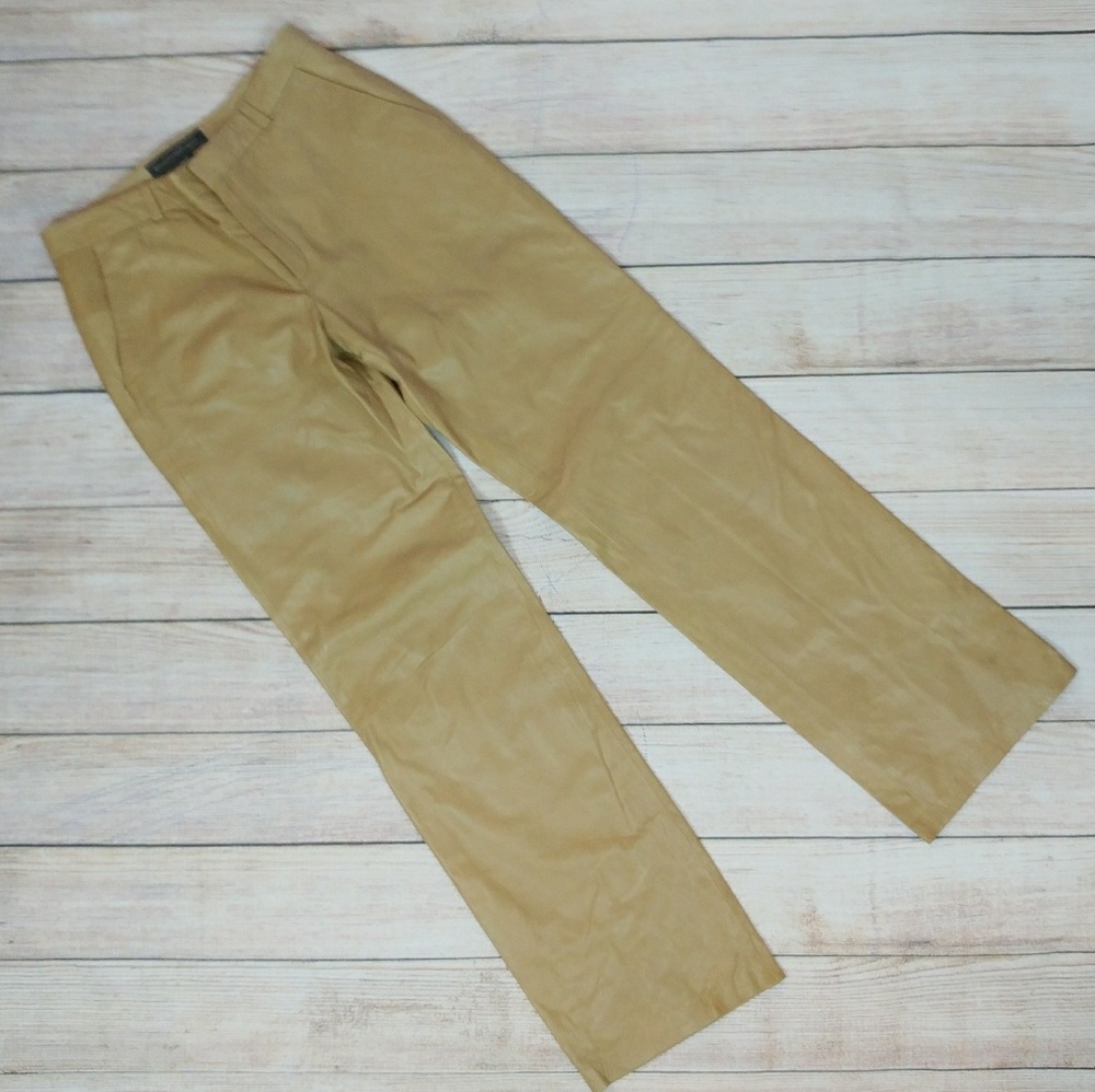 Banana Republic Tan Leather Pants Y2K - Picture 2 of 6